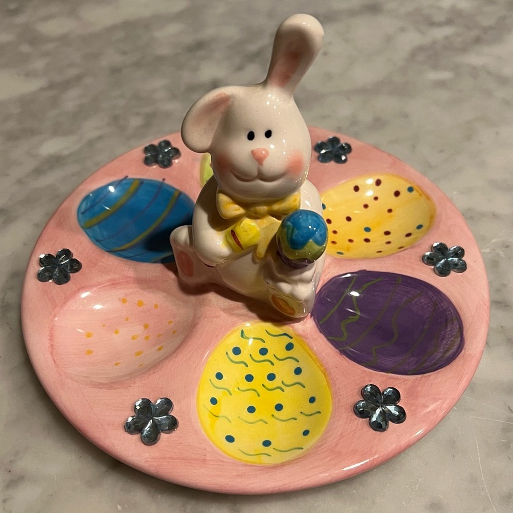 Easter Bunny Egg Plate